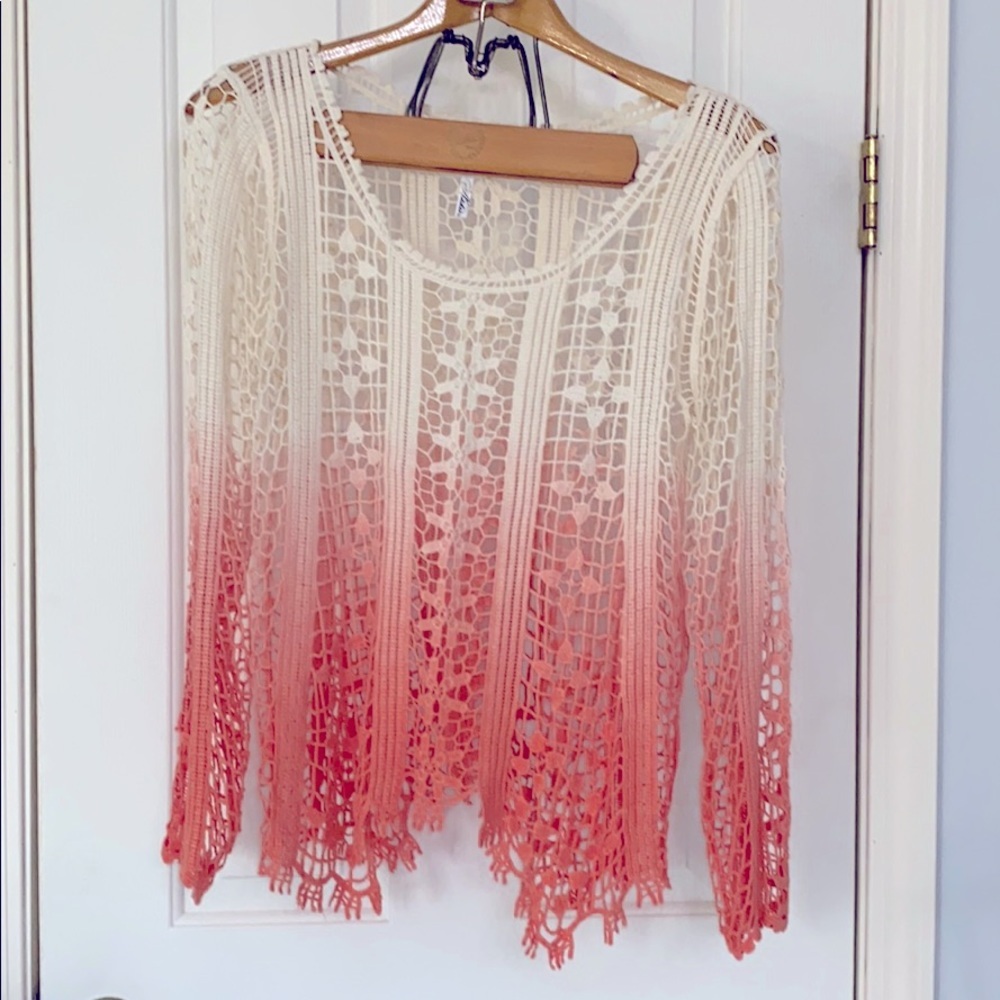 Adikto Crocheted Top Size Large Ombré